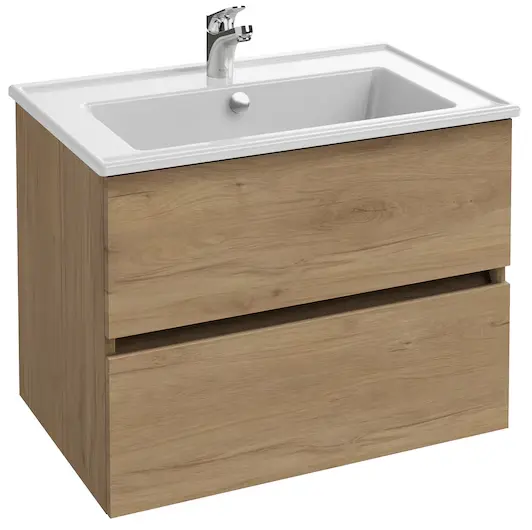 MEUBLE SOUS PLAN VASQUE TOLBIAC L70 2T Couleur Chene Jacob Delafon