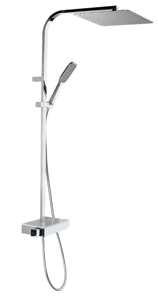 COLONNE DOUCHE THERMOSTATIQUE TETE 300x300 INOX         Corps Plateau  CLT4800/IN KRAMER
