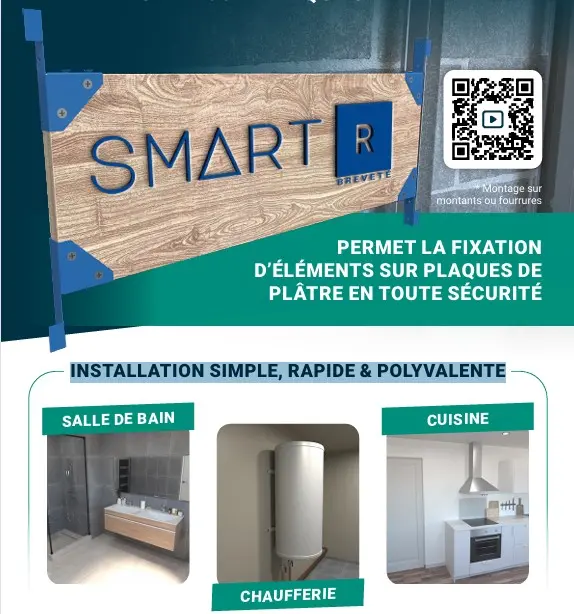 SMART R  Module Entraxe 600                                   +2 CALE Fix + VIS DE FIXATION  