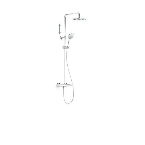 COLONNE DE DOUCHE TRES DUO-CONFORT Pomme D250 INOX Hauteur Réglable 27419901P                    