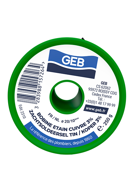 GEB BOBINE ETAIN /CUIVRE 100 G