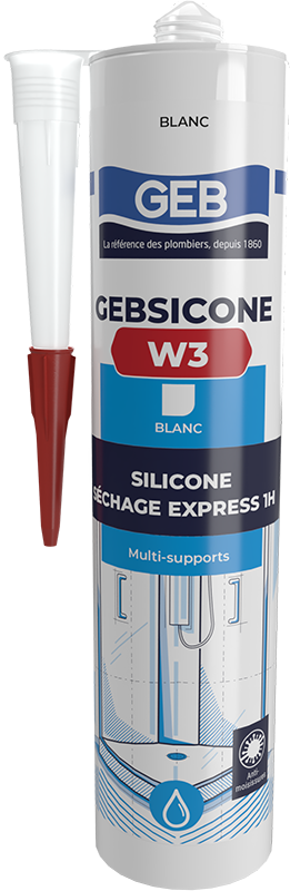 GEB SILICONE MULTI SUPPORT BLANC GEBSICONE W3 280ML