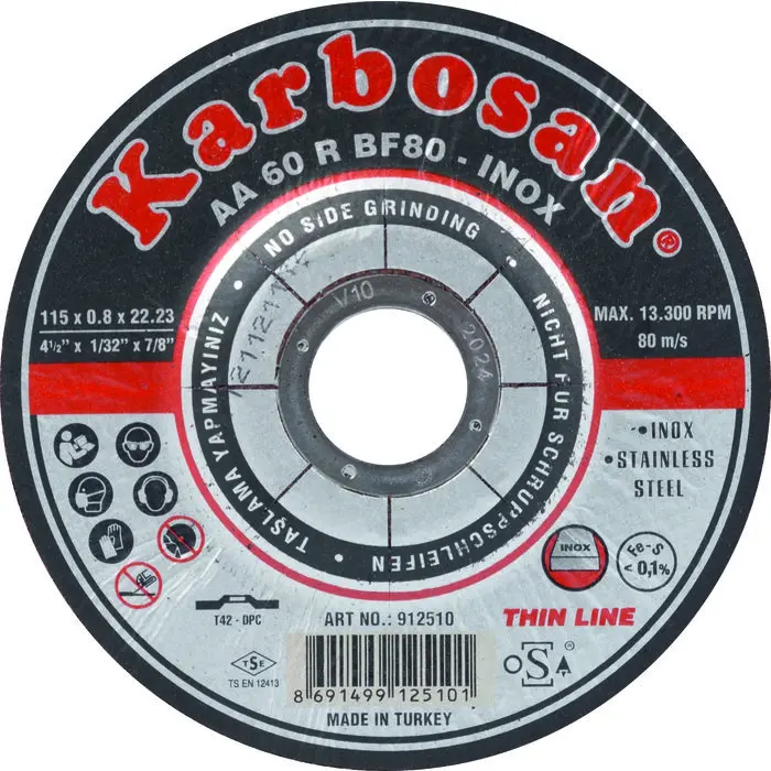 DISQUE D115 INOX U.Ep0.8 mm