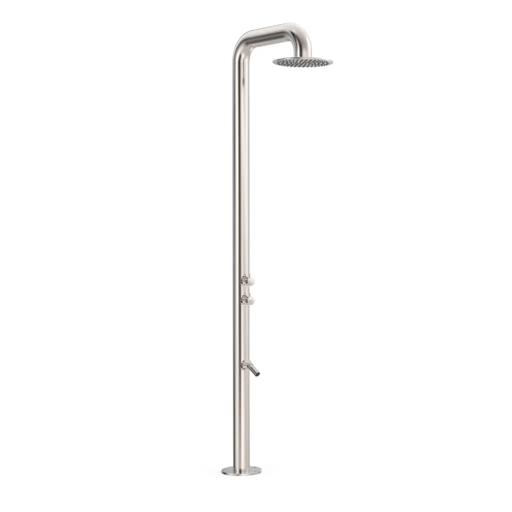 COLONNE DE DOUCHE PISCINE INOX 316 D90 Pomme de Douche Ø 295 mm - 13499504 TRES