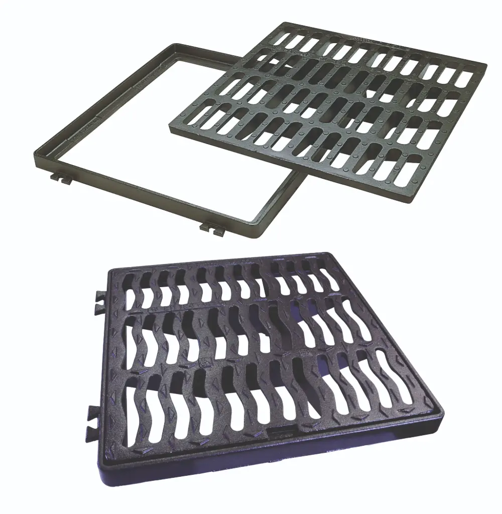 GRILLE PLATE .50x50  C250 PMR Cadre Standard