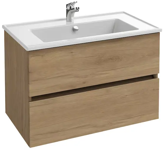 MEUBLE SOUS PLAN VASQUE TOLBIAC  L80 2T Couleur Chene Jacob Delafon
