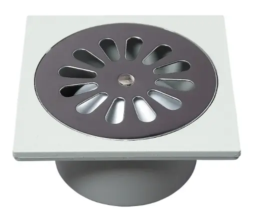 [001724] SIPHON DE SOL SP6002 10X10 CM D40 A COLLER GRILLE INOX       