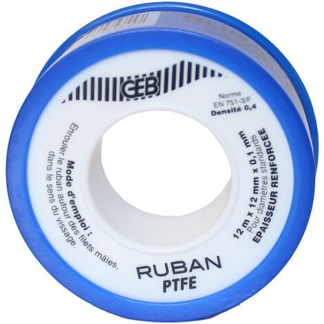 [001351] GEB TEFLON STANDARD 12mm x 12M x0,075 mm