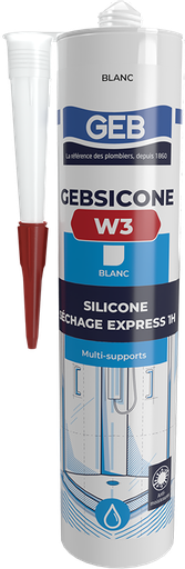 [001346] GEB SILICONE MULTI SUPPORT BLANC GEBSICONE W3 280ML