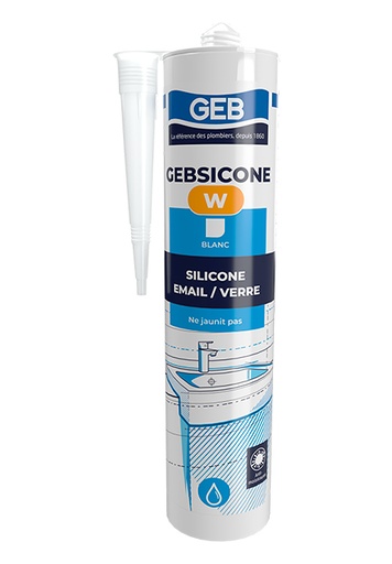 [001344] GEB SILICONE  SANITAIRE BLANC GEBSICONE W 310ML