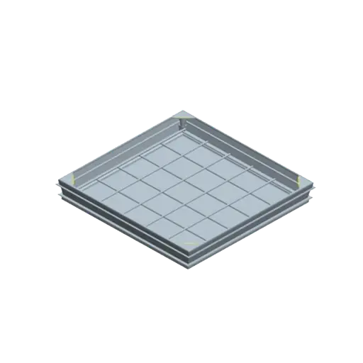 [001823] Trappe à carreler 700 x 700 en alu 125 kn