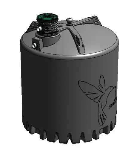 [001766] Simop Citerne Hor.S Vert.3500L Colibri+KIT EP+KIT PI
