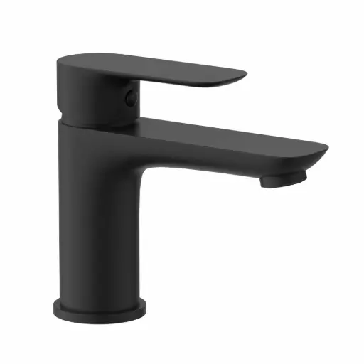 [001517] MITIGEUR LAVABO D01-A1 BAS Noir Mat