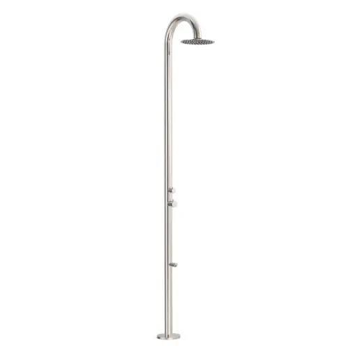 [002108] COLONNE DE DOUCHE PISCINE INOX 316 Pomme de Douche Ø 250 mm - 13499506 TRES