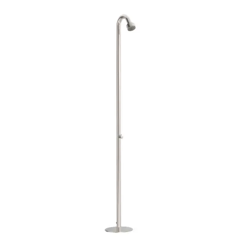 [002110] COLONNE DE DOUCHE PISCINE INOX 316 Pomme de Douche Ø 45 mm - 13499503 TRES