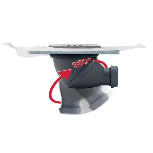 [002184] BONDE DE DOUCHE CARRELER JAMES ORIENTABLE