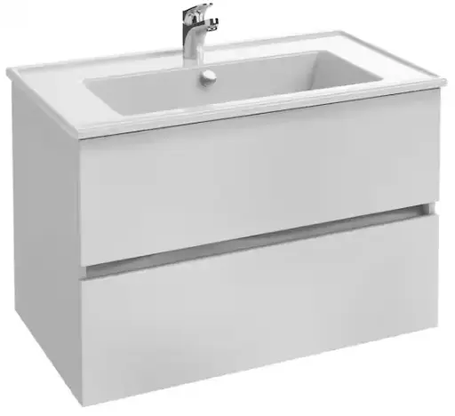 [002222] MEUBLE SOUS PLAN VASQUE TOLBIAC L80 2T BLANC    Jacob Delafon