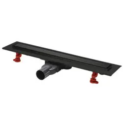 [002258] CANIVEAU DE DOUCHE VENISIO L500 BLACK TOUCH SLIM+