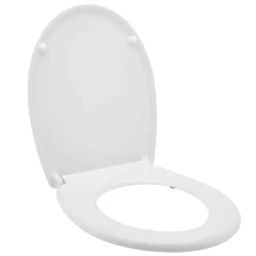 [002260] ABATTANT BLANC CASABLANCA  Forme Standard                 DESCENTE RETENUE-DECLIPSABLE  