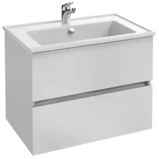 [002557] MEUBLE SOUS PLAN VASQUE TOLBIAC L60 2T BLANC    Jacob Delafon