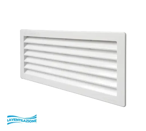 [002638] GRILLE D'AERATION 370x130 mm Blanc+Grille moustiquaire     PR3713B-Y 