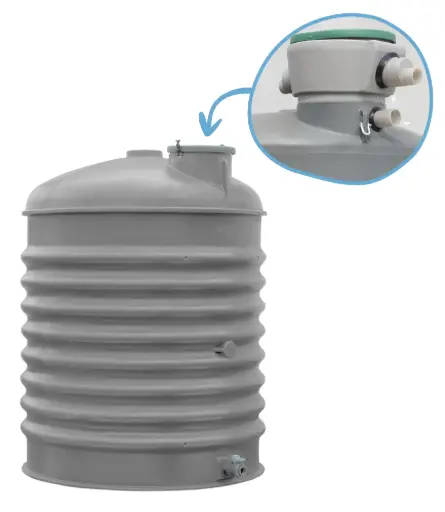 [002820] CITERNE 6500L H/SOL VERTICALE + KIT EP